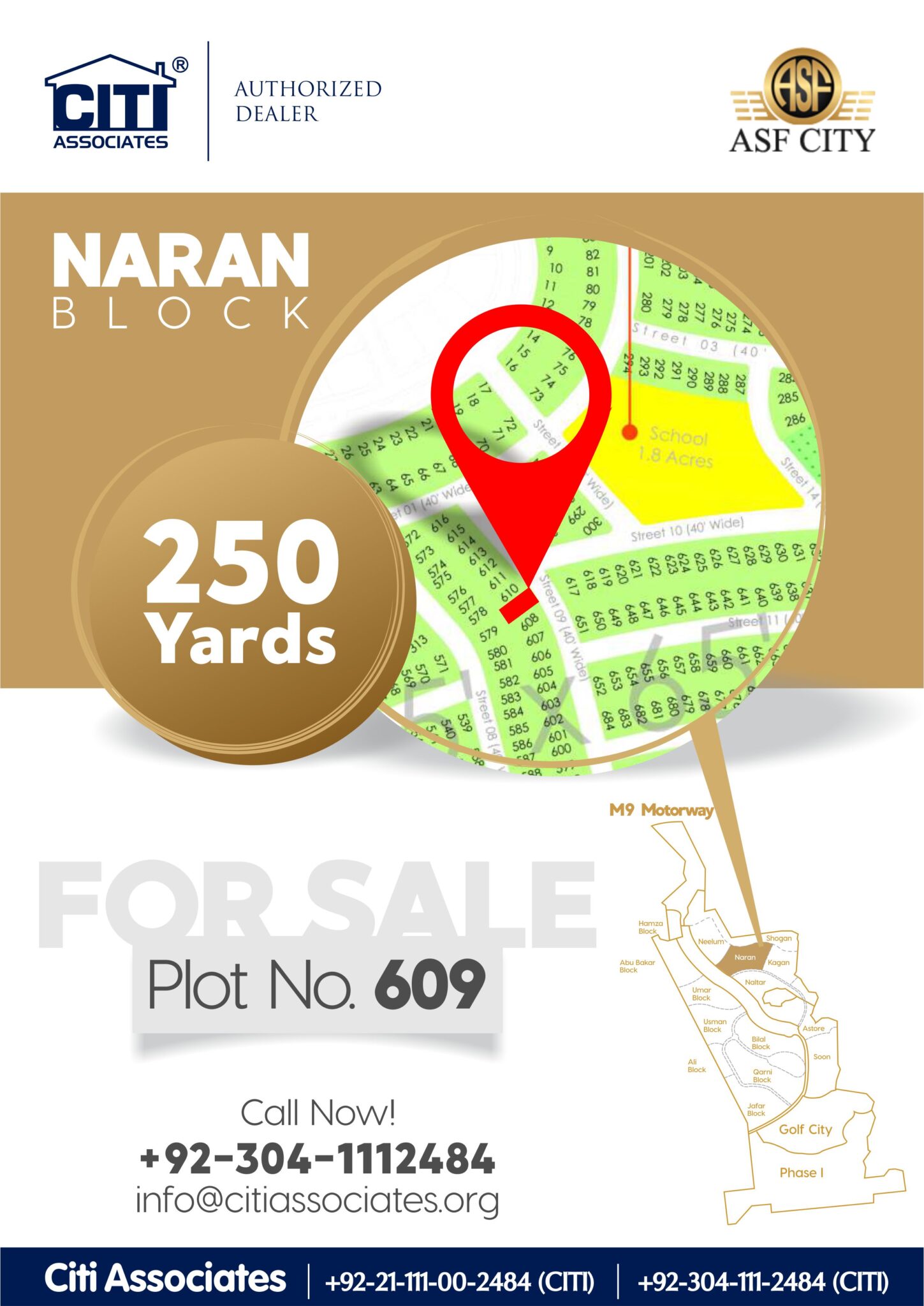 250 Yards Plot for Sale in Naran Block ASF City Karachi ASF City