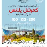 Commercial Plots Booking of 100, 133 & 200 Sq.Yards | ASF City Karachi